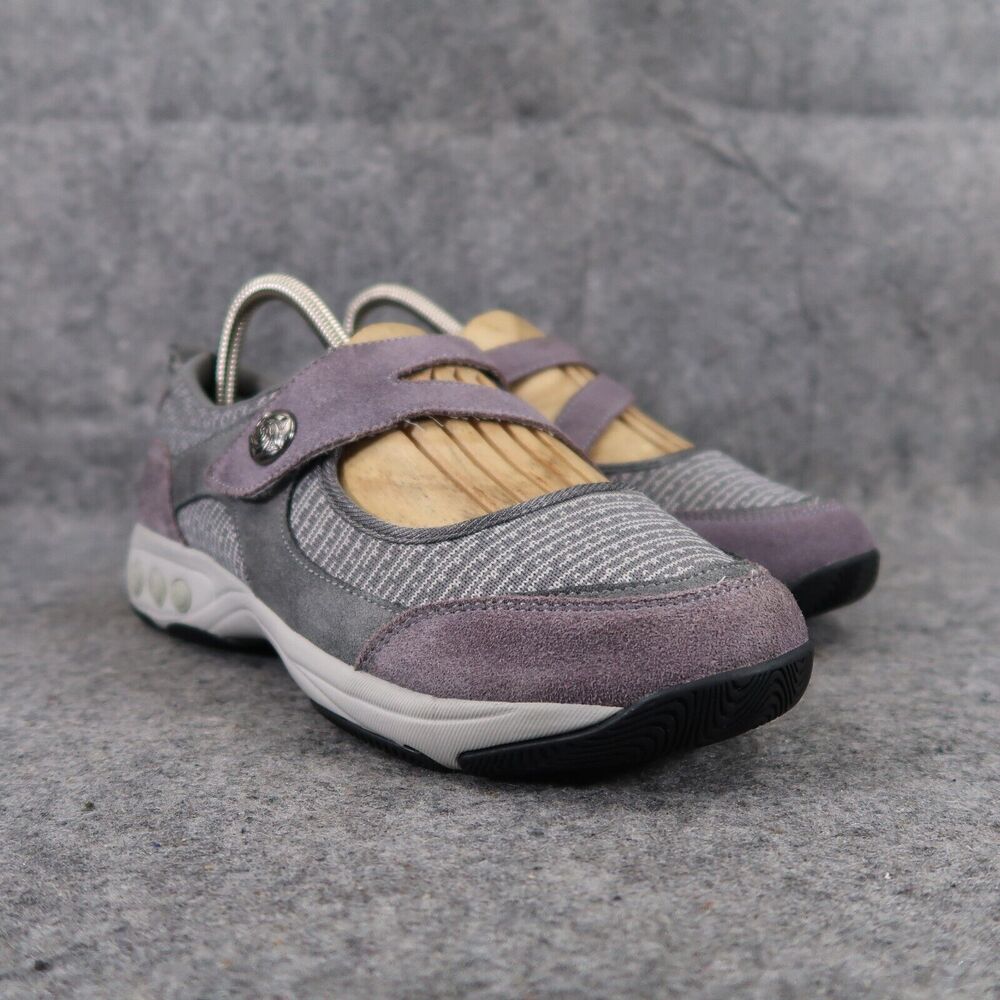 Therafit Shoes Womens 6.5 Mary Jane Active Comfort Casual Adjustable Strap Grey